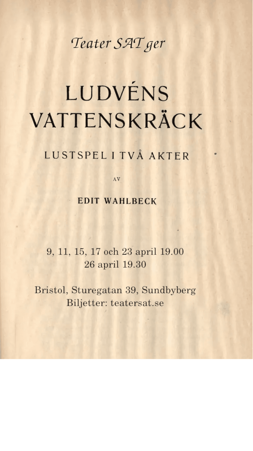 Ludvens vattenskräck
